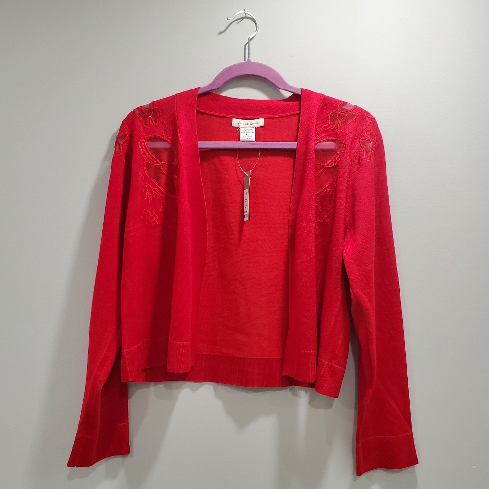 Luxxe Lane Cardigan XL Red